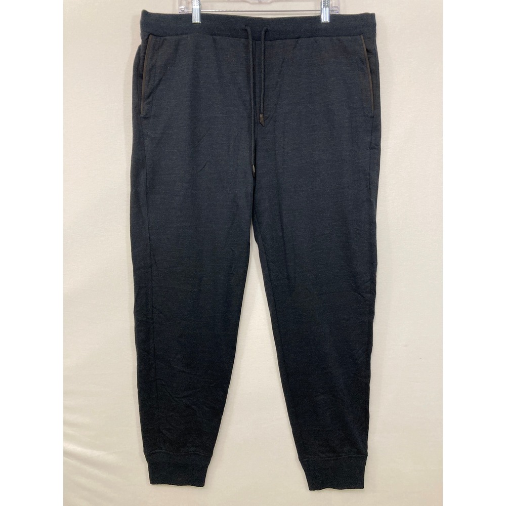 NWT Ermenegildo Zegna Silk Wool Cotton Jogger Sweatpants Dark Gray EU 56 US XXL